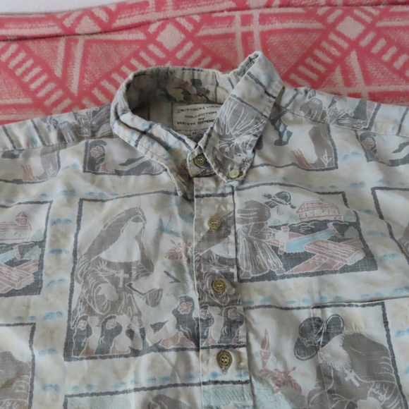 Reyn Spooner Dietrich Varez Men's XL Catholic Father Damien Hawaiian Aloha Shirt - Picture 7 of 8